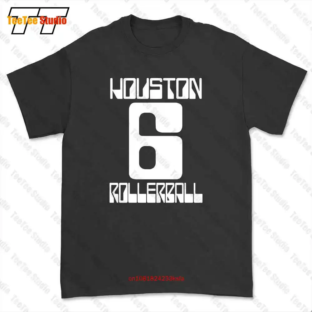 Houston 6 Rollerball Team Retro 70'S Cult T-shirt Tee 8PZE