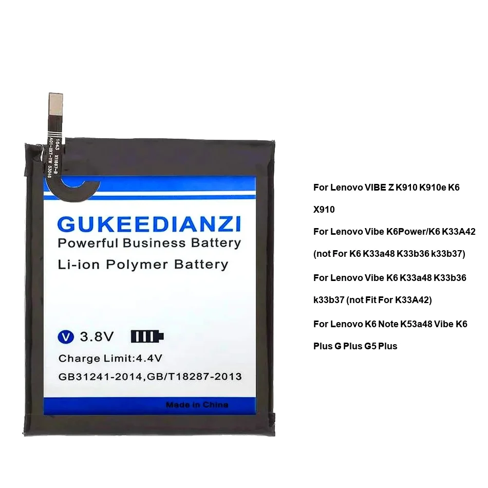 

Mobile Phone Battery Safe BL270 BL216 BL267 4100-5250mAh For Lenovo Vibe z K6 k33a42 k33a48 k33b36 k33b37 Note Power X910 Plus