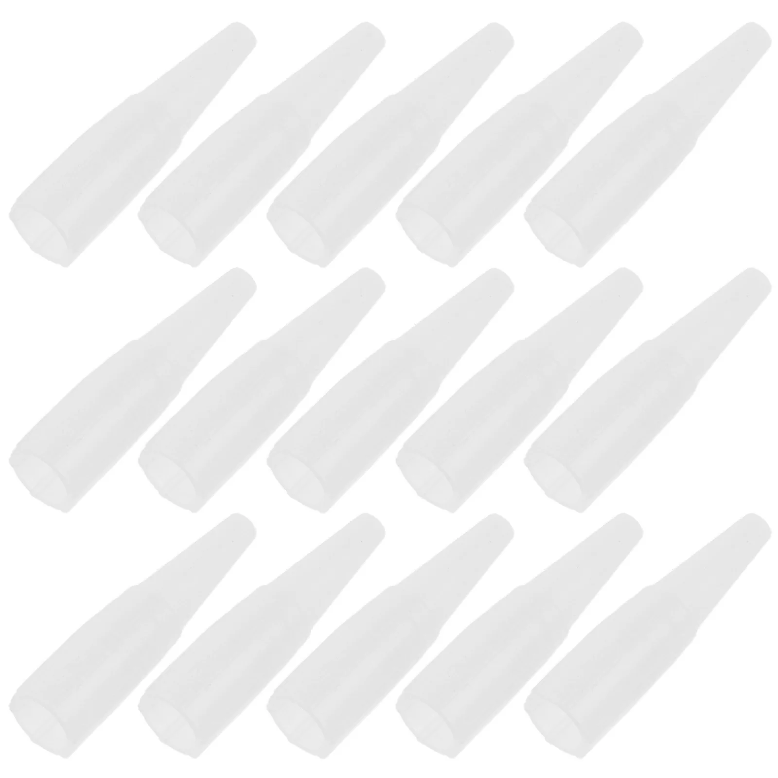 

500Pcs Eyebrow Covers Clear Plastic Replacement Cartridge Caps Needle Tip Protectors for Professional Artists