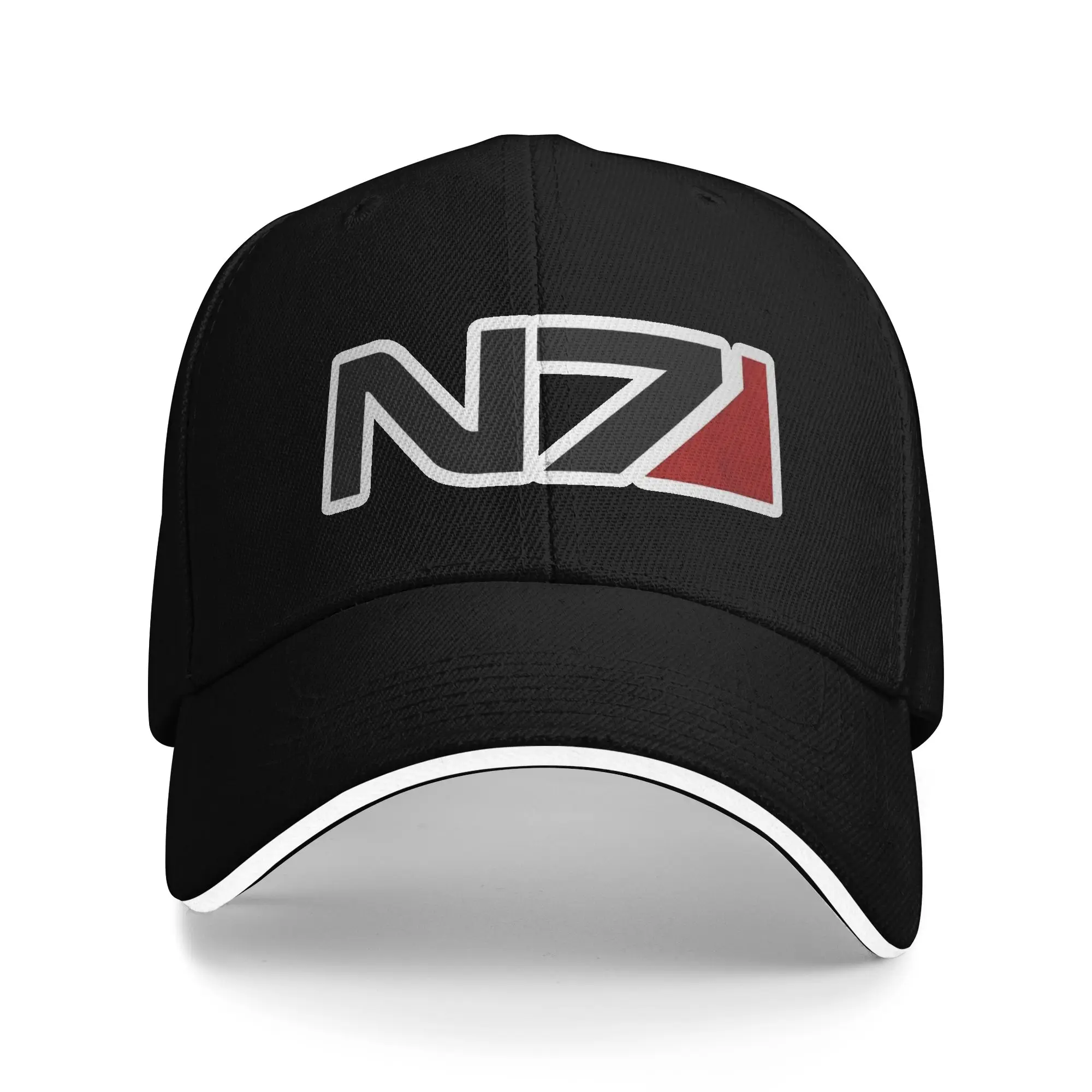 Mass Effect N7 Alt Baseball Cap Hip Hop Video Game Sandwich Cap Unisex Breathable Sun Cap Sport