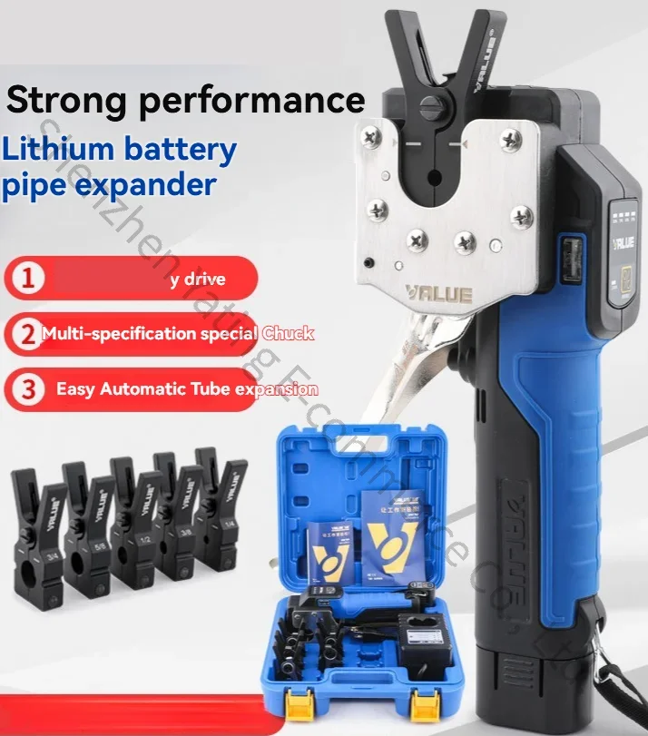 

Электрический расширитель для труб (метрических и дюймовых) с литиевой батареей, перезаряжаемый, для развальцовки труб.