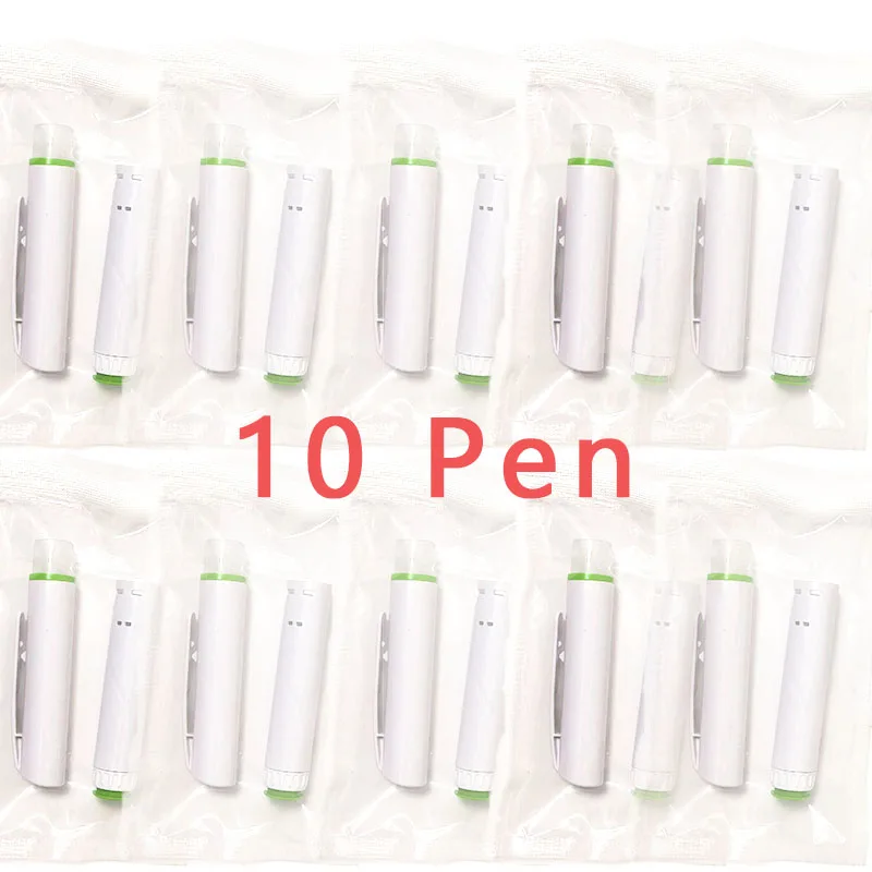 10 stuks wegwerp-injectiepen, insuline-, peptide-injectiepen (exclusief medicijnen), geschikt voor 3 ml patroonflessen