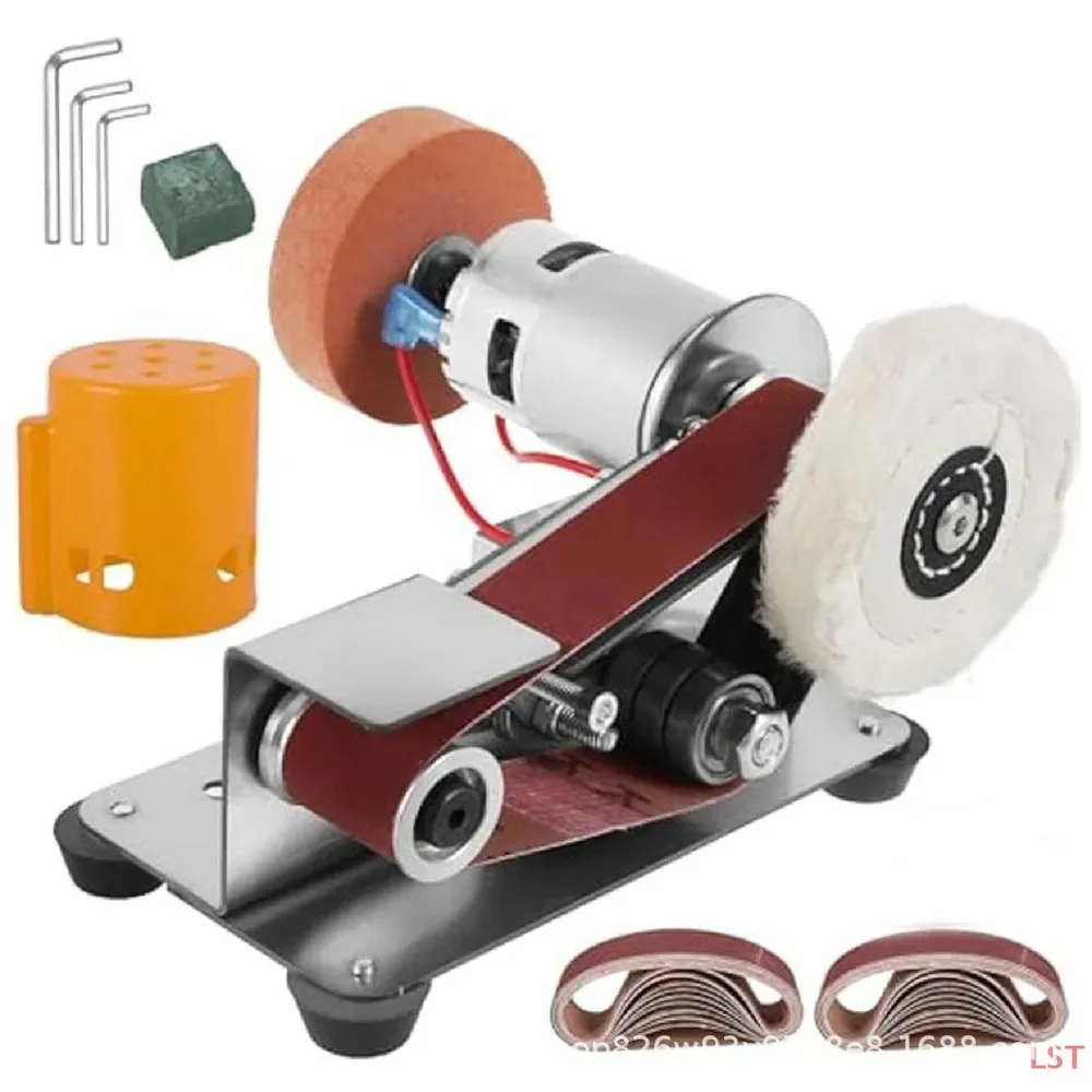 Best-selling foreign trade 15-degree grinding wheel, small mini electric belt grinding machine, polishing machine