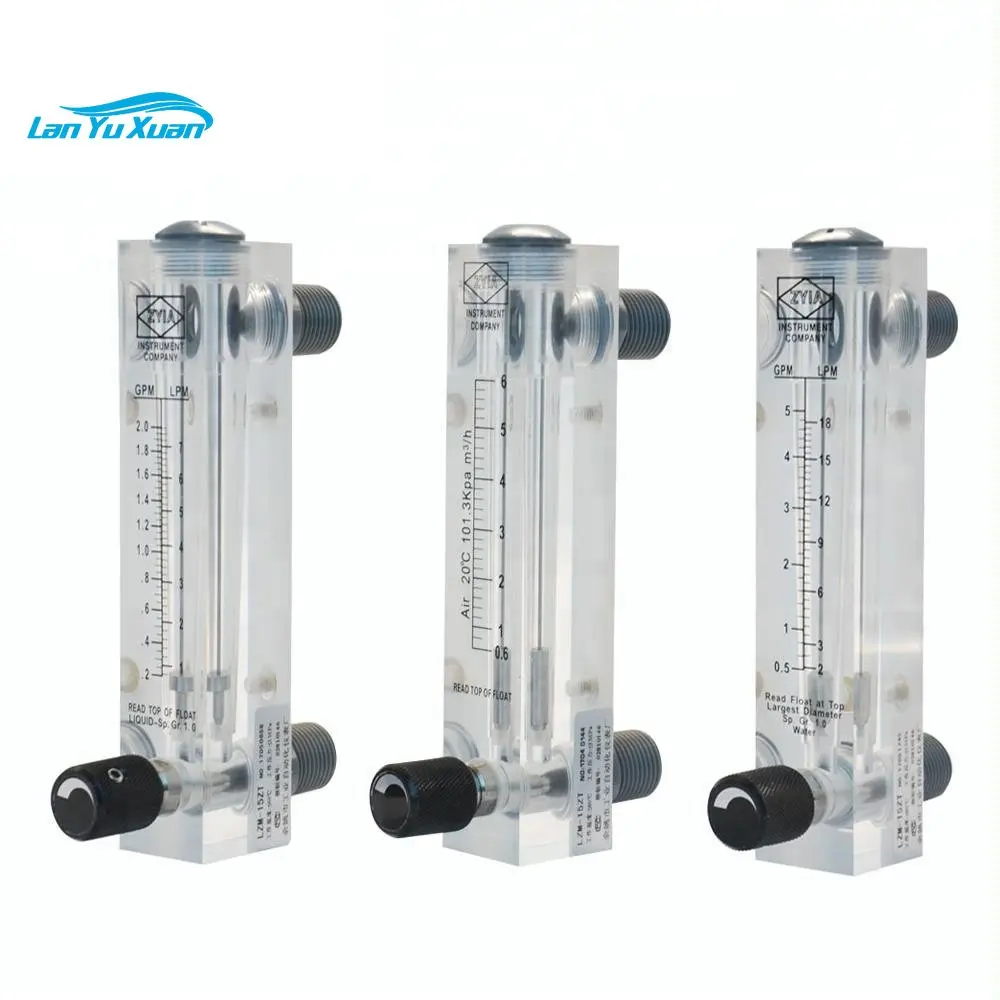 

Acrylic adjustable flowmeter air rotameter gas oxygen rotameter