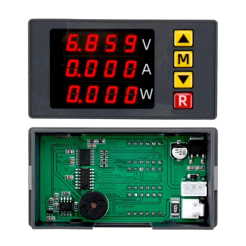 Voltímetro Digital Amperímetro Wattímetro Medidor De Energia Atual De Tensão Detector De Energia, DC 0-100V, 10A 1000W