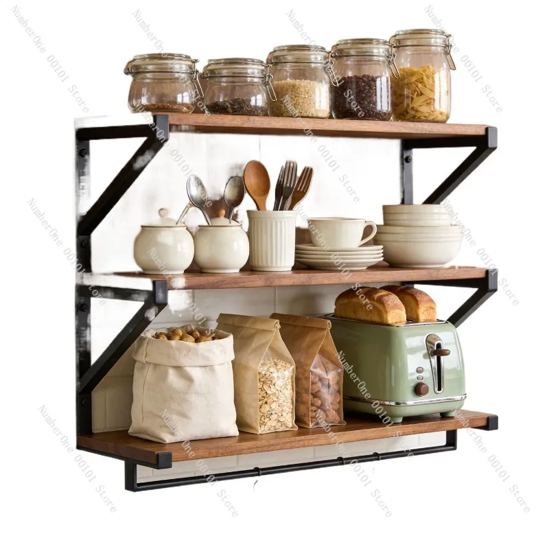 Wall Mounted Microwave Oven Storage Rack Kitchen Drill Organizer Shelf Spice Seasoning Condiment Holder Oil Salt Sauce Vinegar