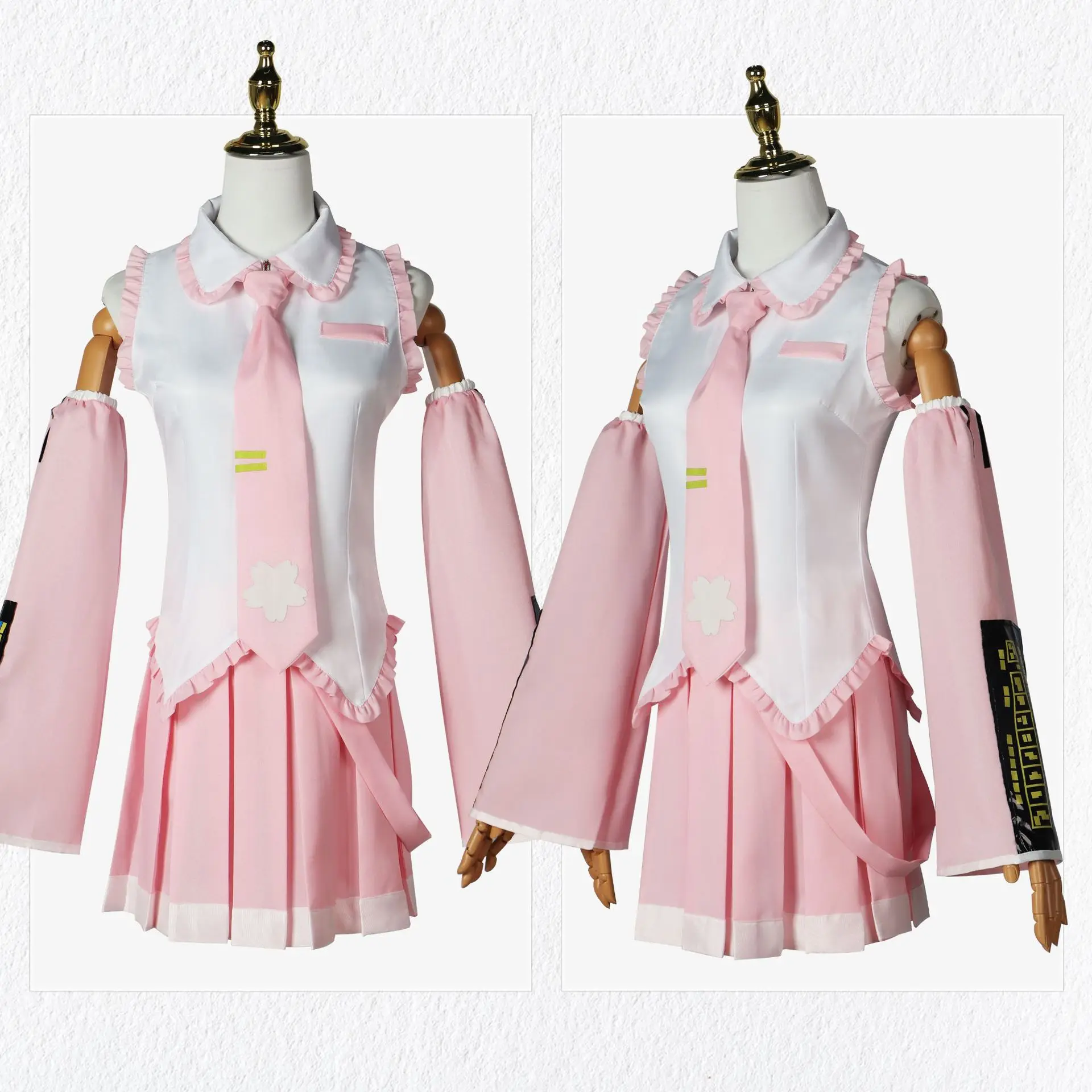 Pink Mikuu Kasane Teto Cosplay Costume Anime Cosplay Uniform Outfits Women Girls Fancy Dress Halloween Full Set Game Costumes