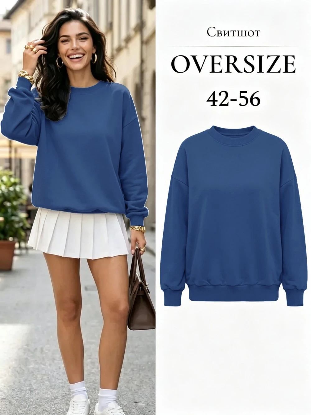 Lässige Fleece-Warme Einfarbige Kapuzenpullover Streetwear Damen-Sweatshirts Trendige Übergroße O-Ausschnitt Pullover Herbst-Damenmode im Angebot – Detail 18