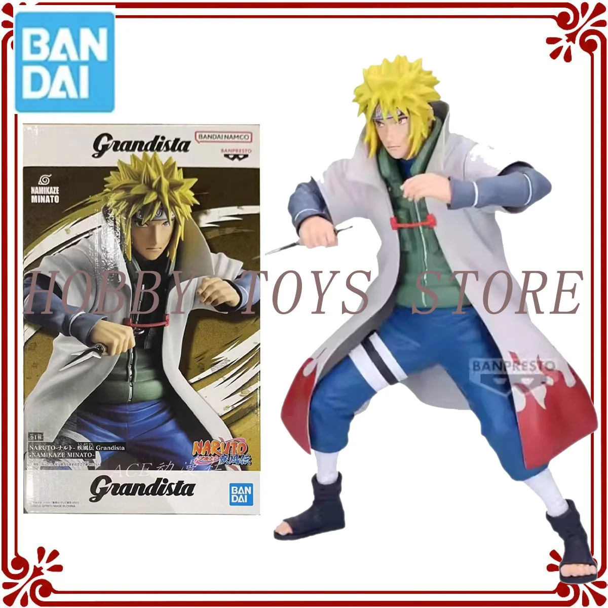

Bandai оригинальный NARUTO Shippūden Grandista Series Namikaze Minato 23 см аниме фигурка подарок четвертого поколения императорский халат
