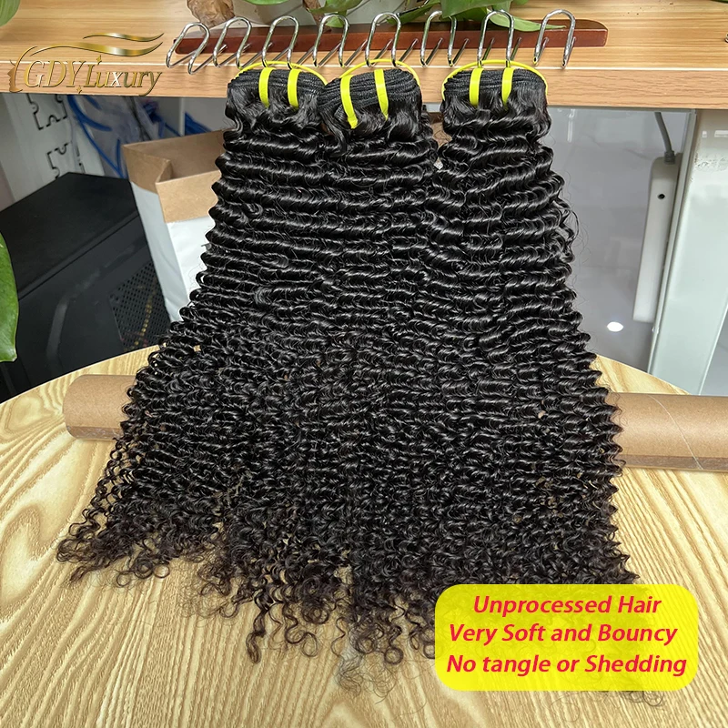 

100% необработанные необработанные девственные афро-кудрявые вьющиеся пучки человеческих волос, натуральный черный цвет, странный вьющийся уток, плетение
