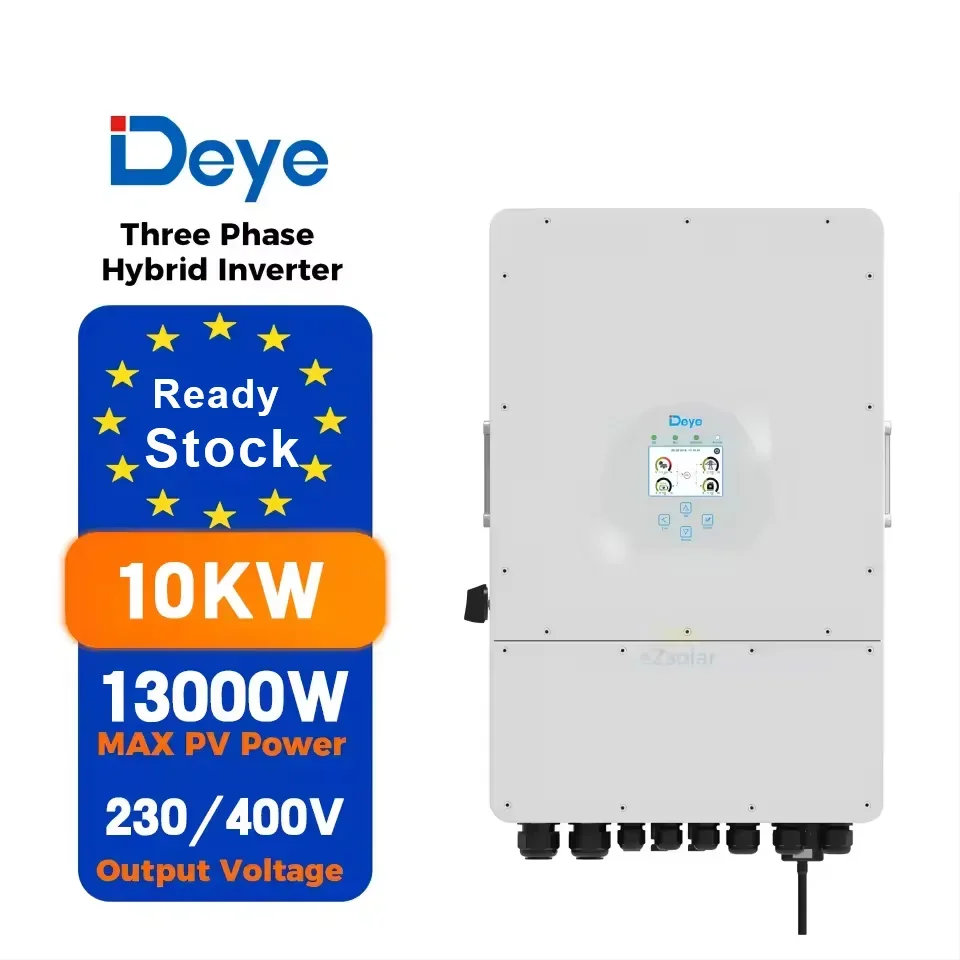 Deye Hybrid Inverter 5kW 6kW 8kW 10kW 12kw 3 المرحلة 14kW 15kW 16kW 18KW 20kW ثلاث مراحل الجهد المنخفض BatterySUN-10/12K-SG04LP3-EU