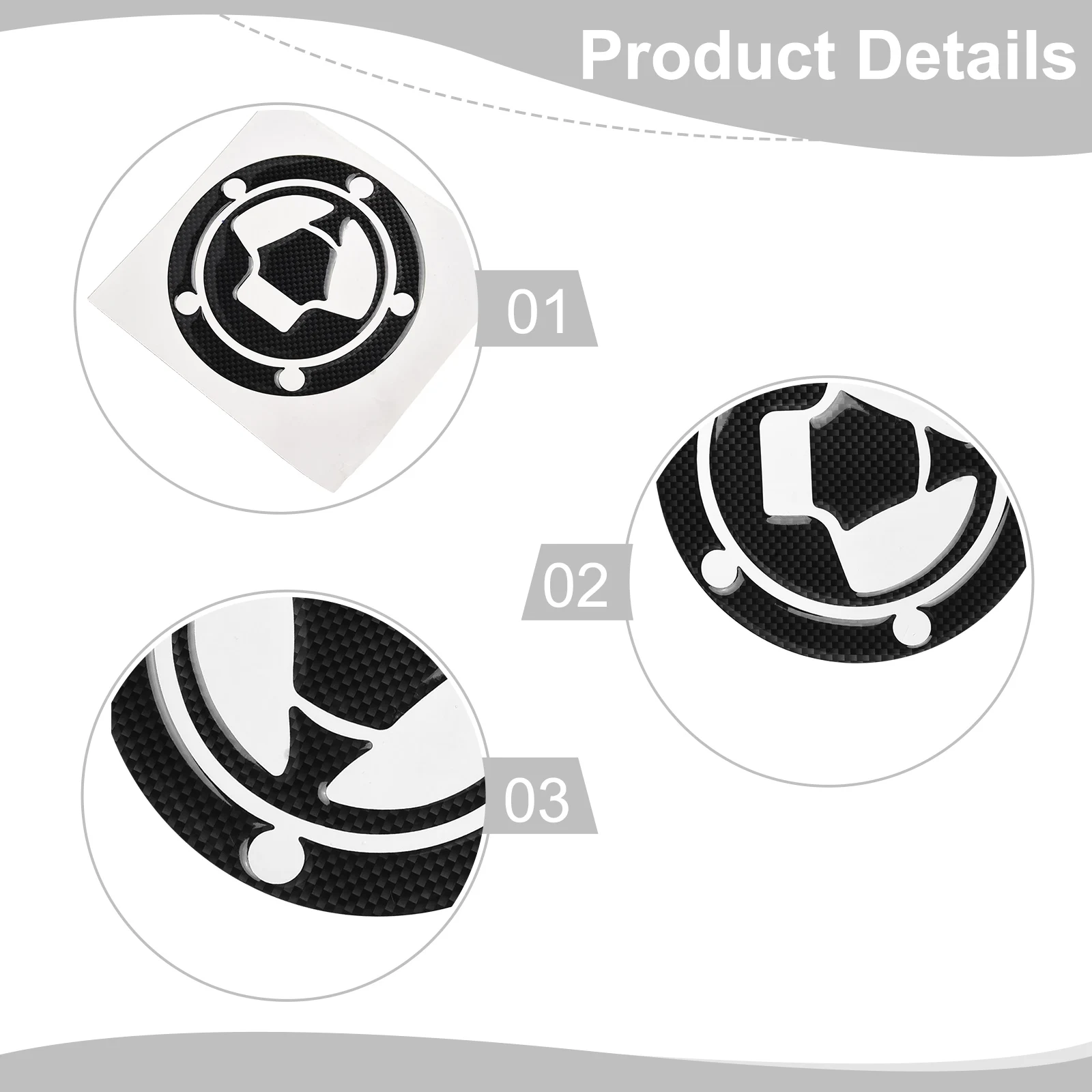 

Parts Sticker Fittings Gas Oil Cap Replacement Accessories Decoration For Kawasaki Z750 Z1000 ZX-10R Practical