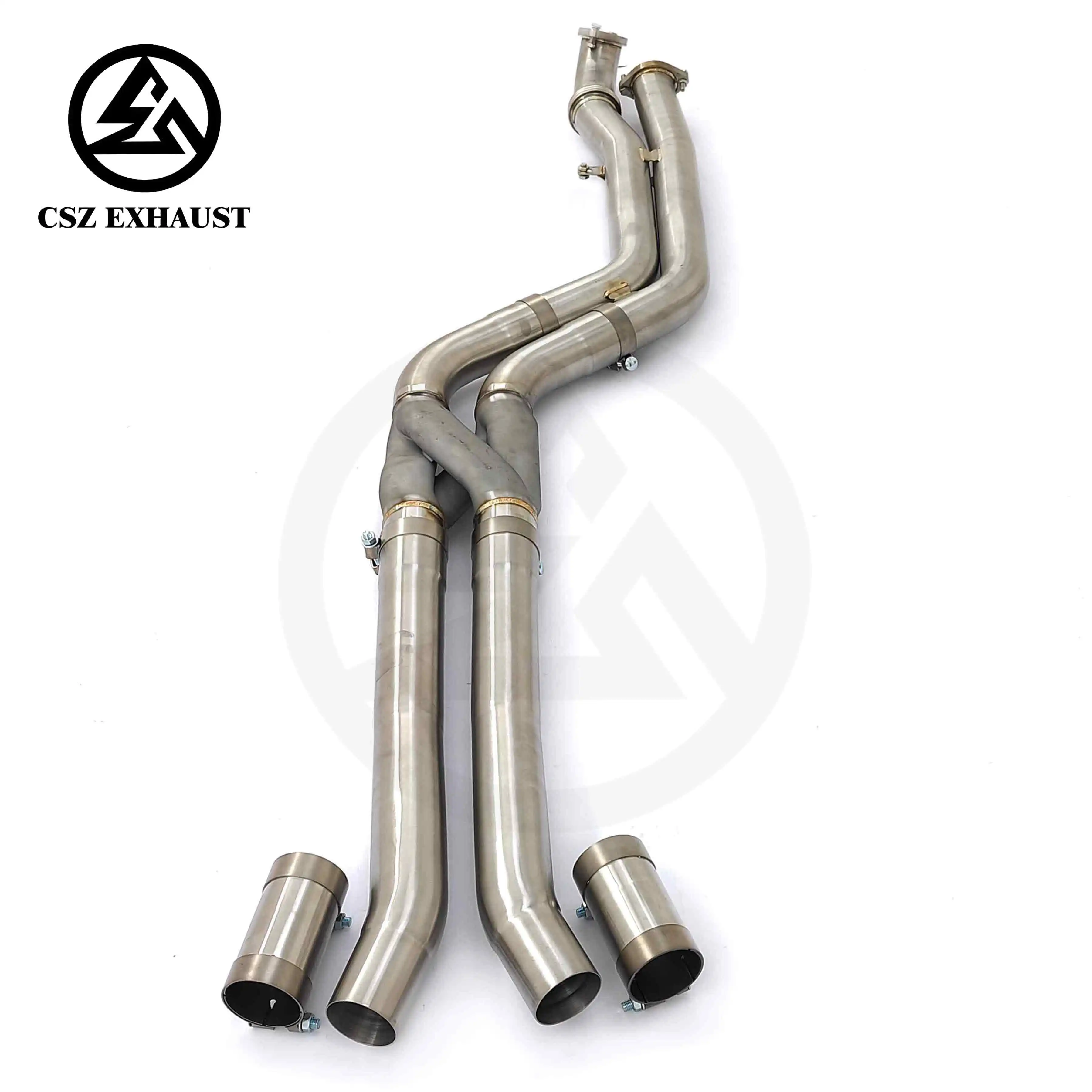 Performance Car Exhaust System Fit For BMW G87 G80 G82 M2 M3 M4 S58 3.0T 3D-Printing Equal Length Midpipes Delete Resonator