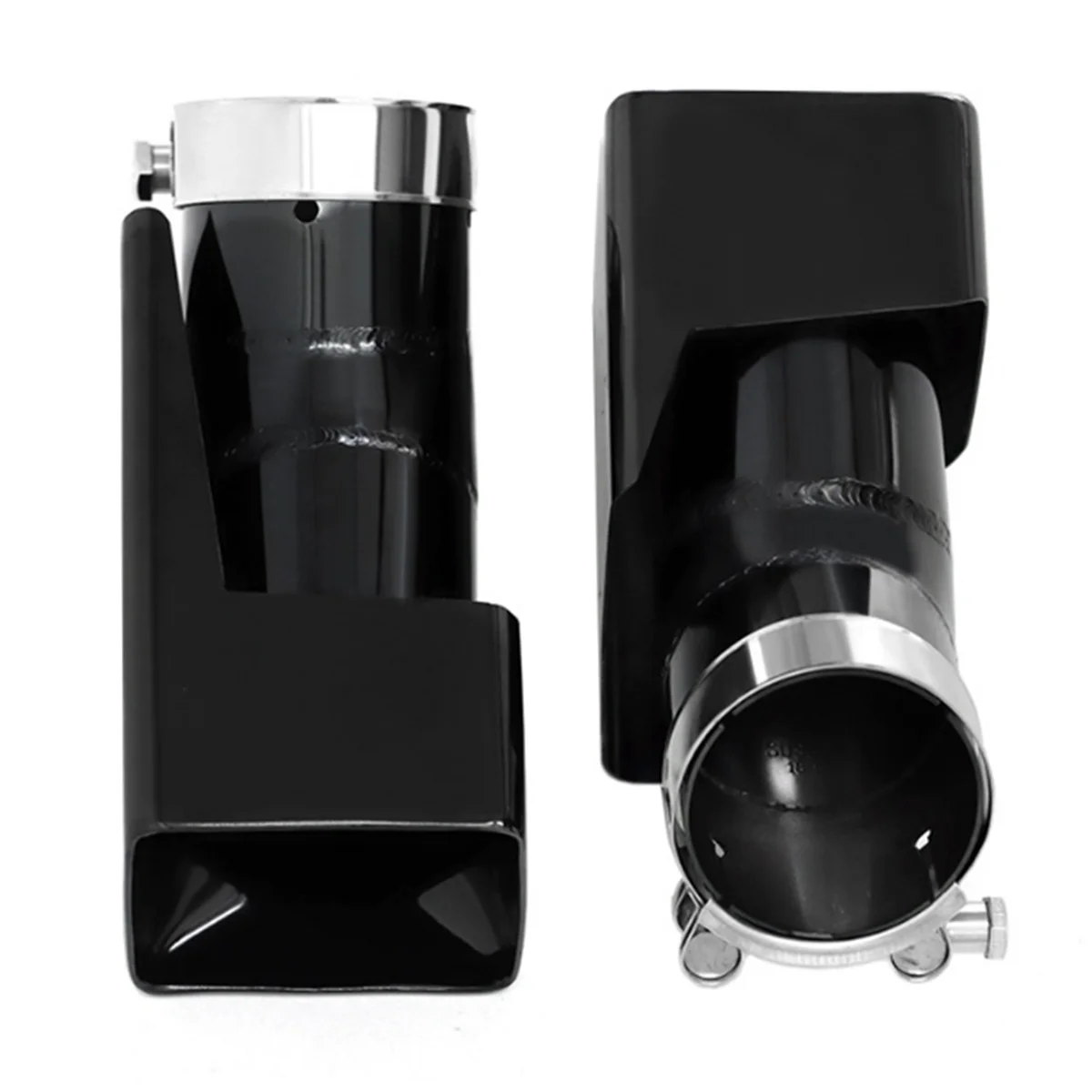 Exhaust Tip Tailpipe Stainless Steel Square Muffler Tip for Land Rover Defender 90 110 L663 Diesel Version -T45C