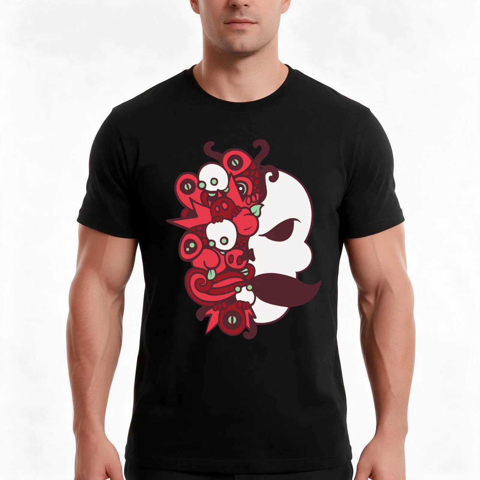 Critters T-Shirt, Summer Casual Cotton Tee, Oversized Streetwear Tops, Vintage Graphic Print, Loose Fit Short Sleeve