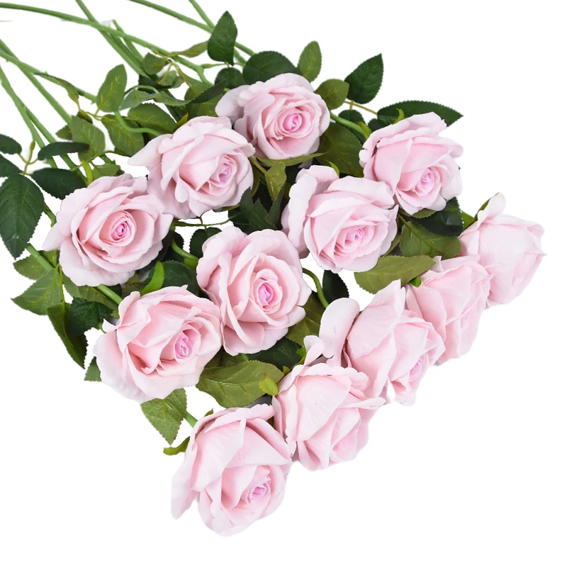5/10Pcs Künstliche Blumen Bouquet Rote Seide Gefälschte Rose Blume für Hochzeit Hause Tisch Dekoration Weihnachten valentinstag tag Geschenk