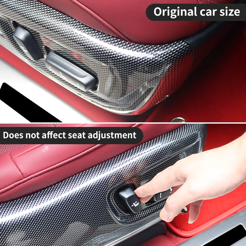 For Toyota Land Cruiser Prado 150 200 2008-2023 2022 Seat Adjustment Panel Cover LC150 LC200 Interior Protection Accessories