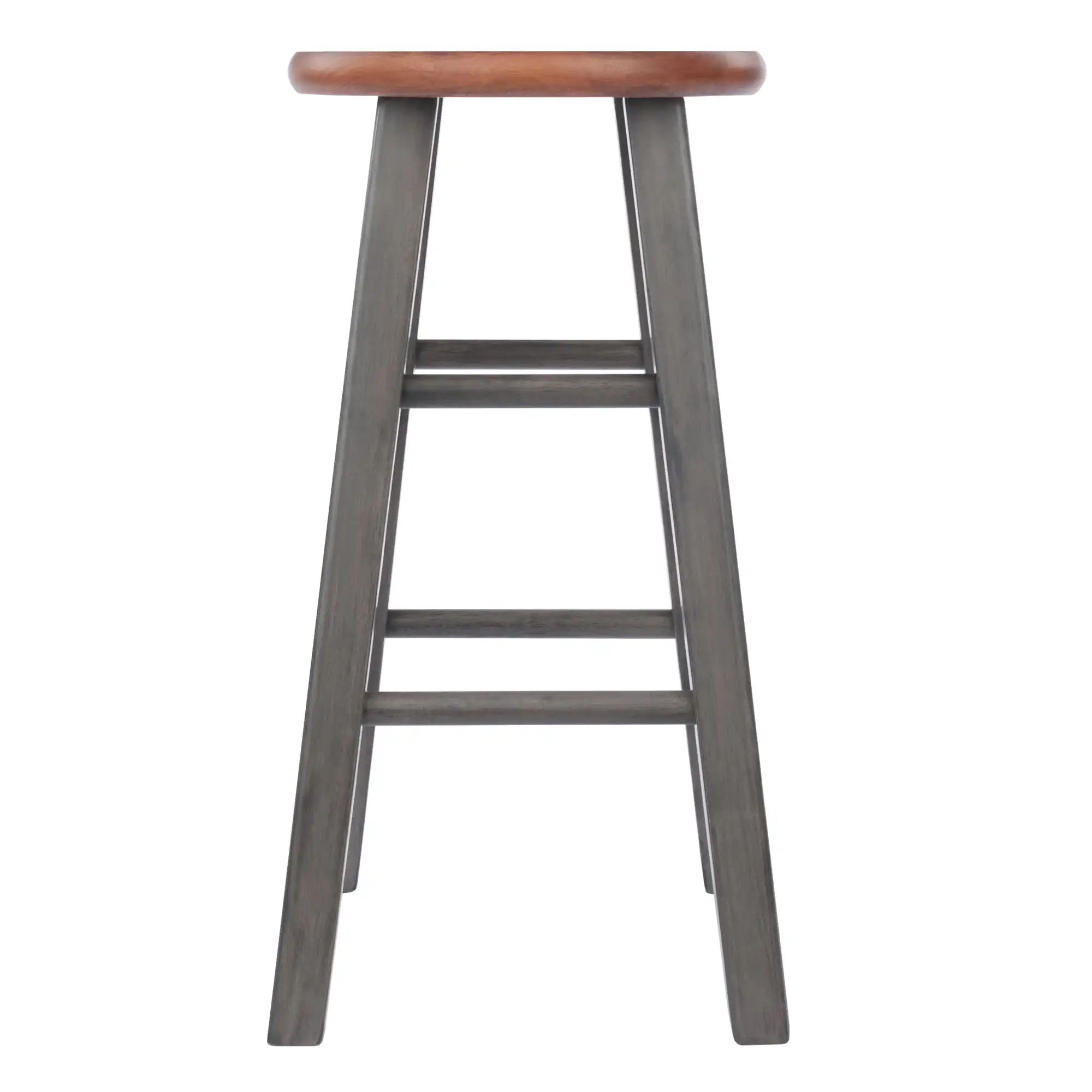 Madeira Ivy Counter Stool, Rústico Cinza e Teca Finish, 24"