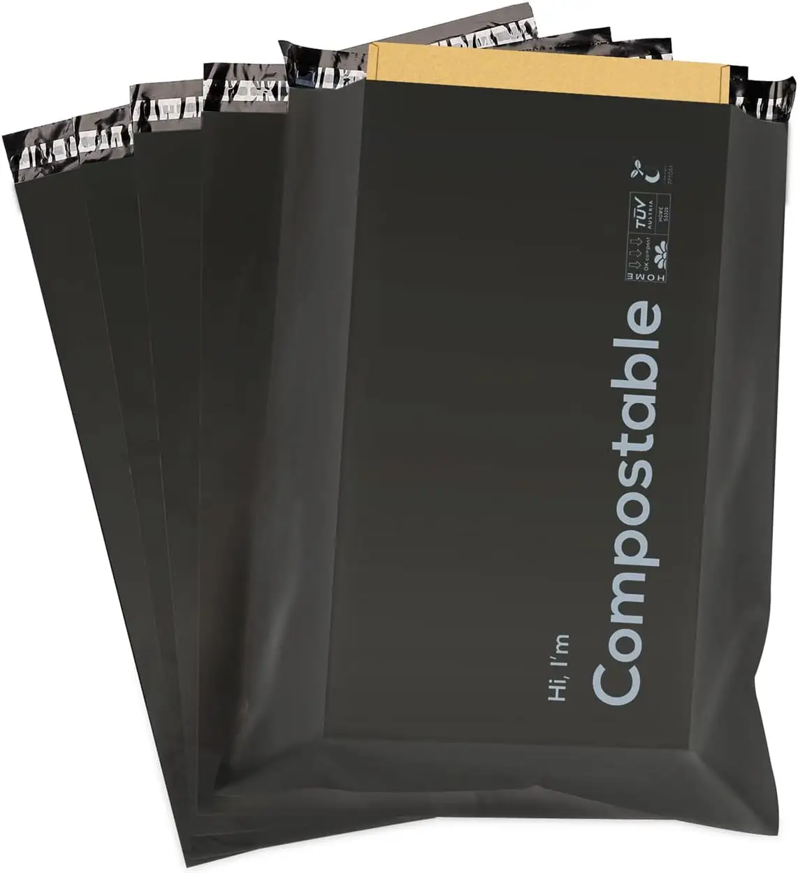 

50 Count Biodegradable Poly Mailers 6x9 inch, Compostable Shipping Bags Eco Friendly Envelopes