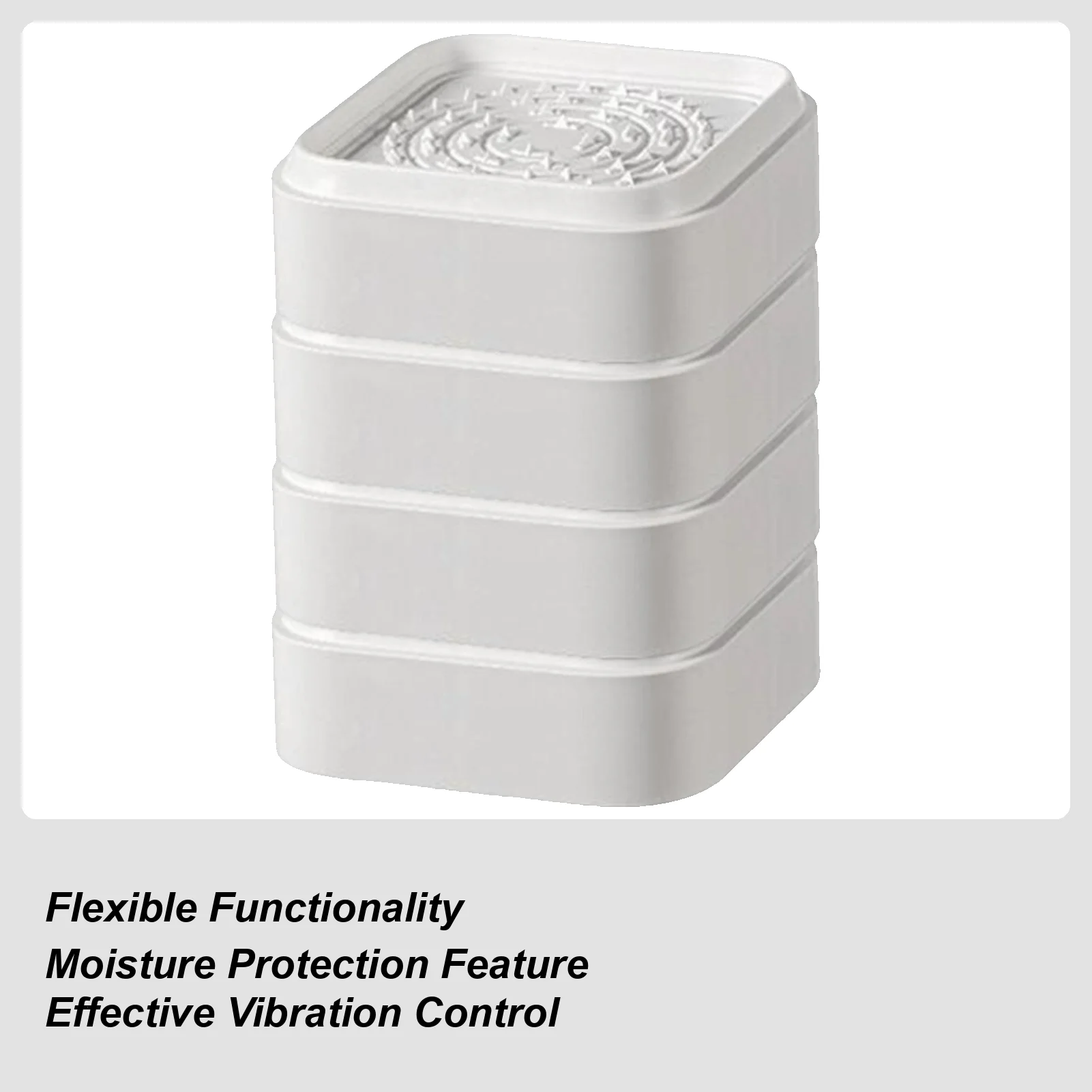 Bed Risers 4 Pieces Stackable Square Blocks Washing Machine Sofa Couch Lifter For Washing Machine Sofa Couch Refrigerator Desk