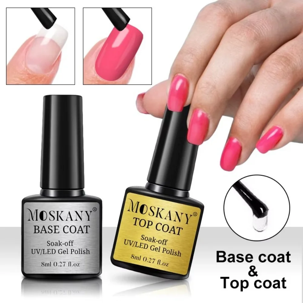 3pcs Multifunctional Nail Art Nail Top Coat Base Coat for Nails UV Gel Polish Soak Off Varnishes Kit No-acid Primer Manicure Set
