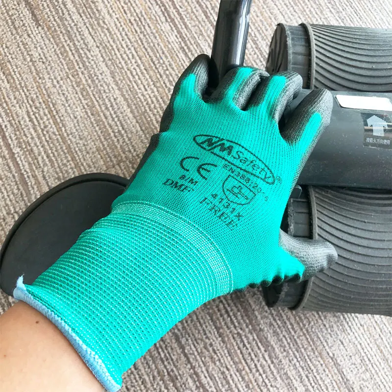 Nmsafety 12 pairs hochwertige sicherheits mechaniker schutz arbeits handschuhe frauen garten oder männer sicherheits gummi handschuh