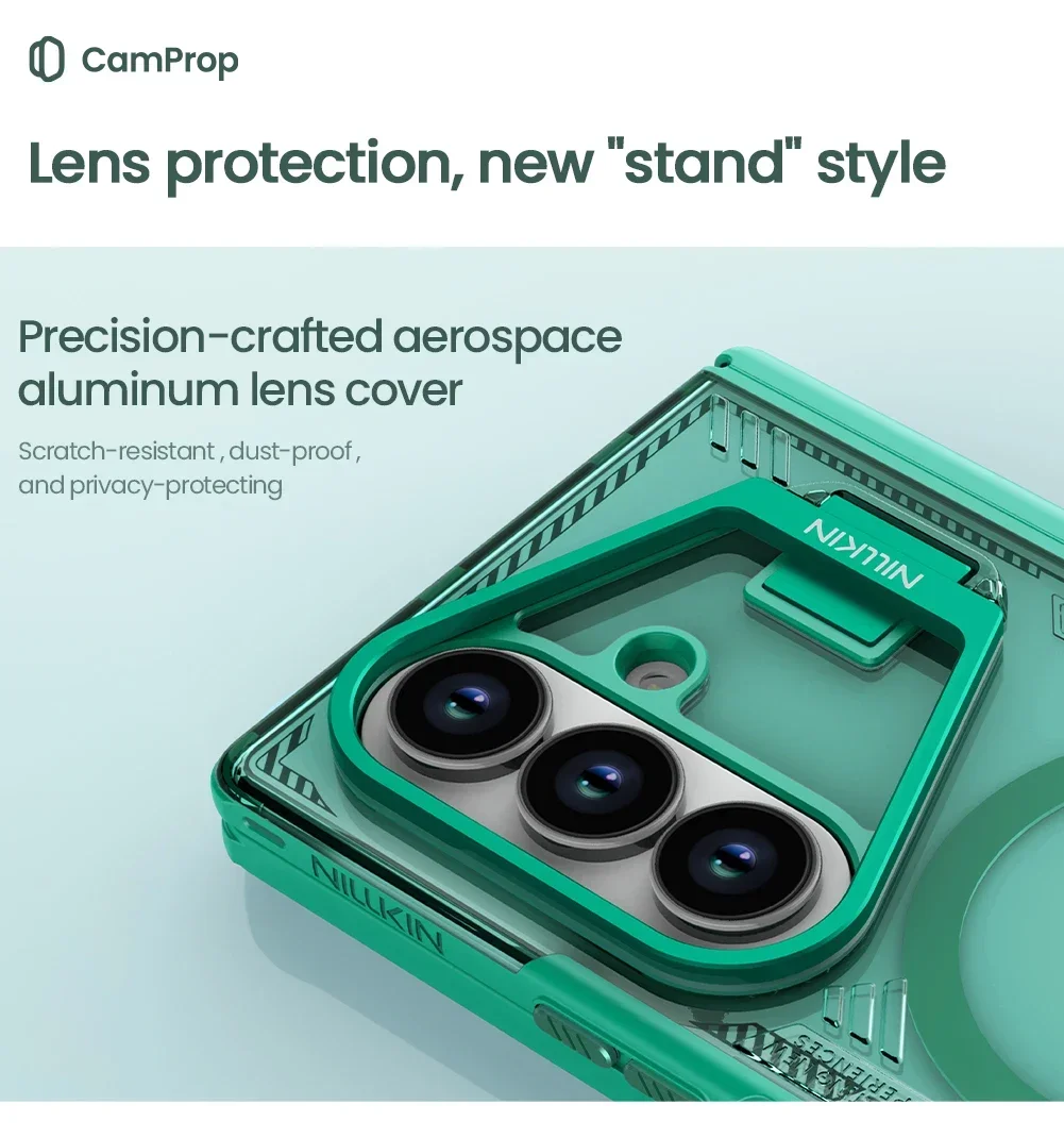 

Nillkin MagSafe Case For Samsung Galaxy Z Fold 7 Fold7 5G Magnetic Shockproof Cover With Lens Holder
