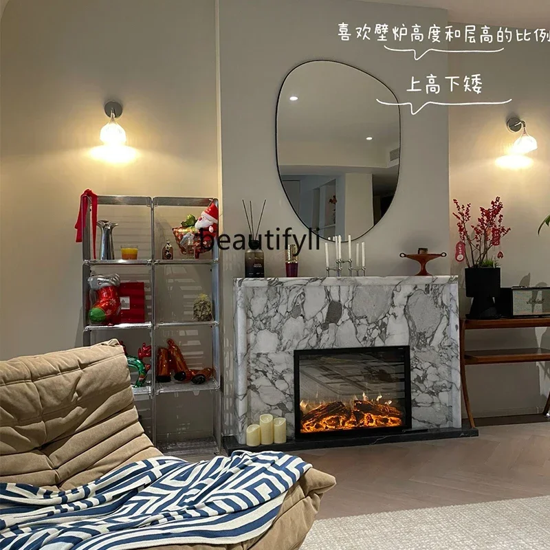 

P Marble fireplace French stone carving fireplace large white stone decorative mantel