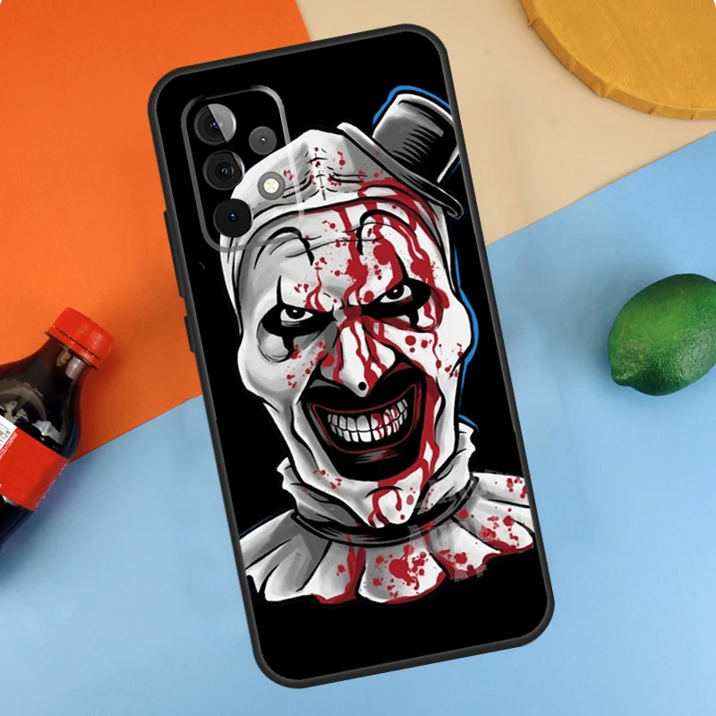 Horror Movie Terrifier Case For Samsung Galaxy A54 A34 A14 A51 A71 A13 A23 A33 A53 A73 A12 A22 A32 A52 Cover