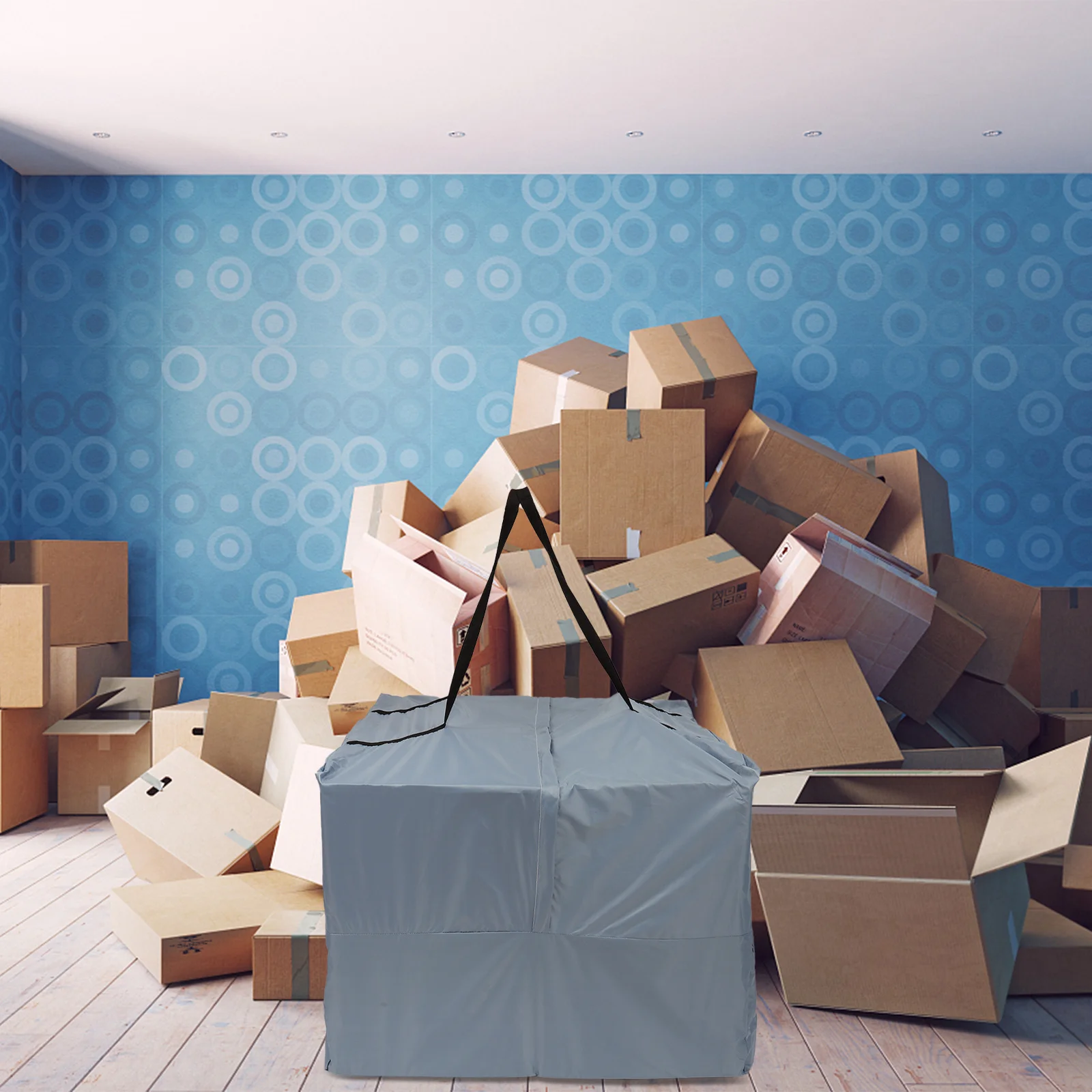 

Square Furniture Storage Pouch 1Pcs Practical Dust Moisture Resistant Organizer for Clothes Blankets Quilts Pillows Books