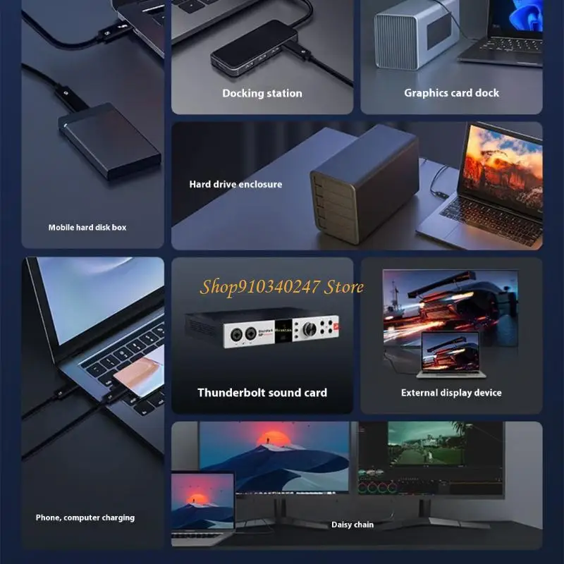 Q22A 80Gbps USB4 Coaxial Cable Supports 16K Resolution 60Hz Rate Braided Line