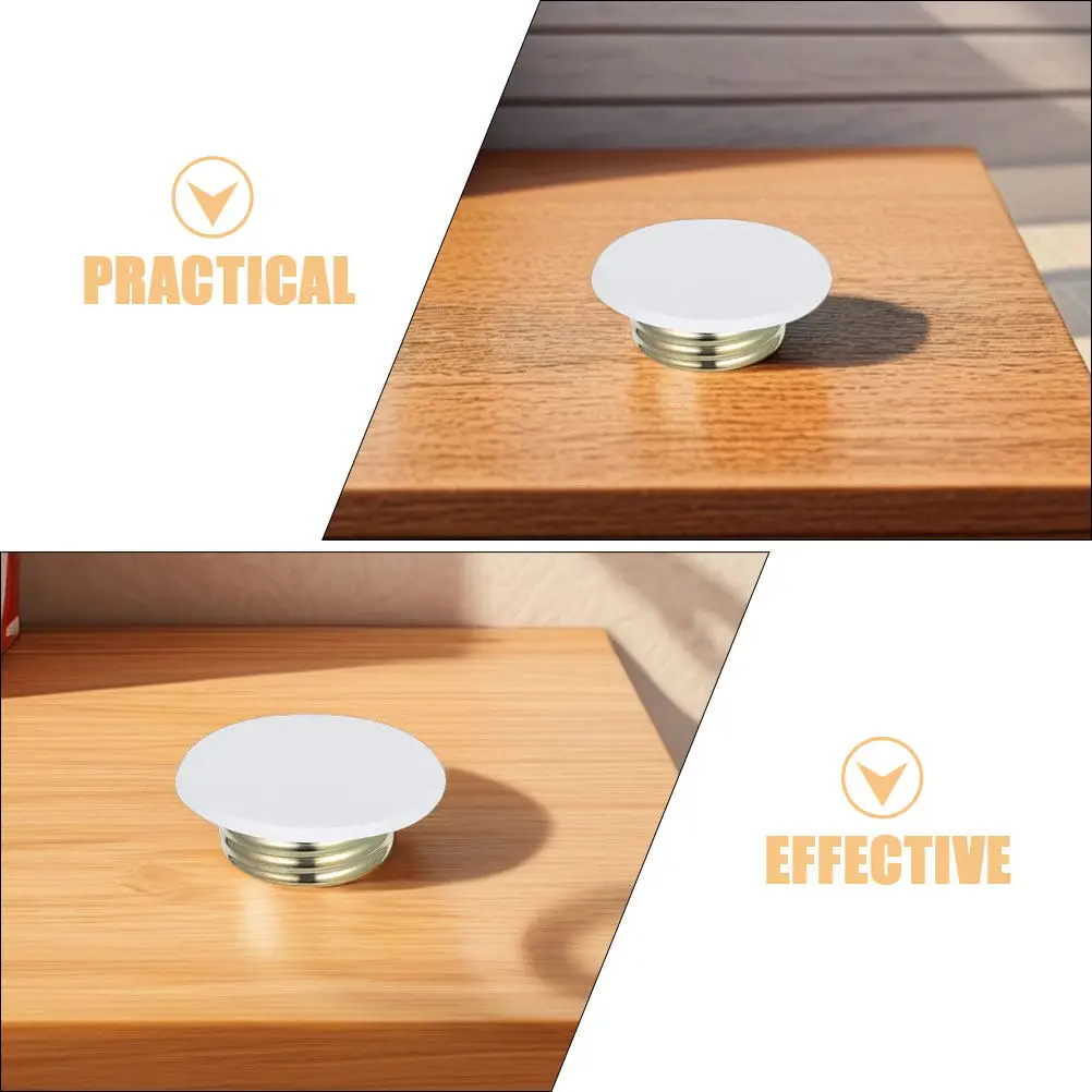 4Pcs Galvanized Iron Fire Sprinkler Covers Plate White Sprinkler Head Protector Ceiling Trim Ring for Residential Commercial