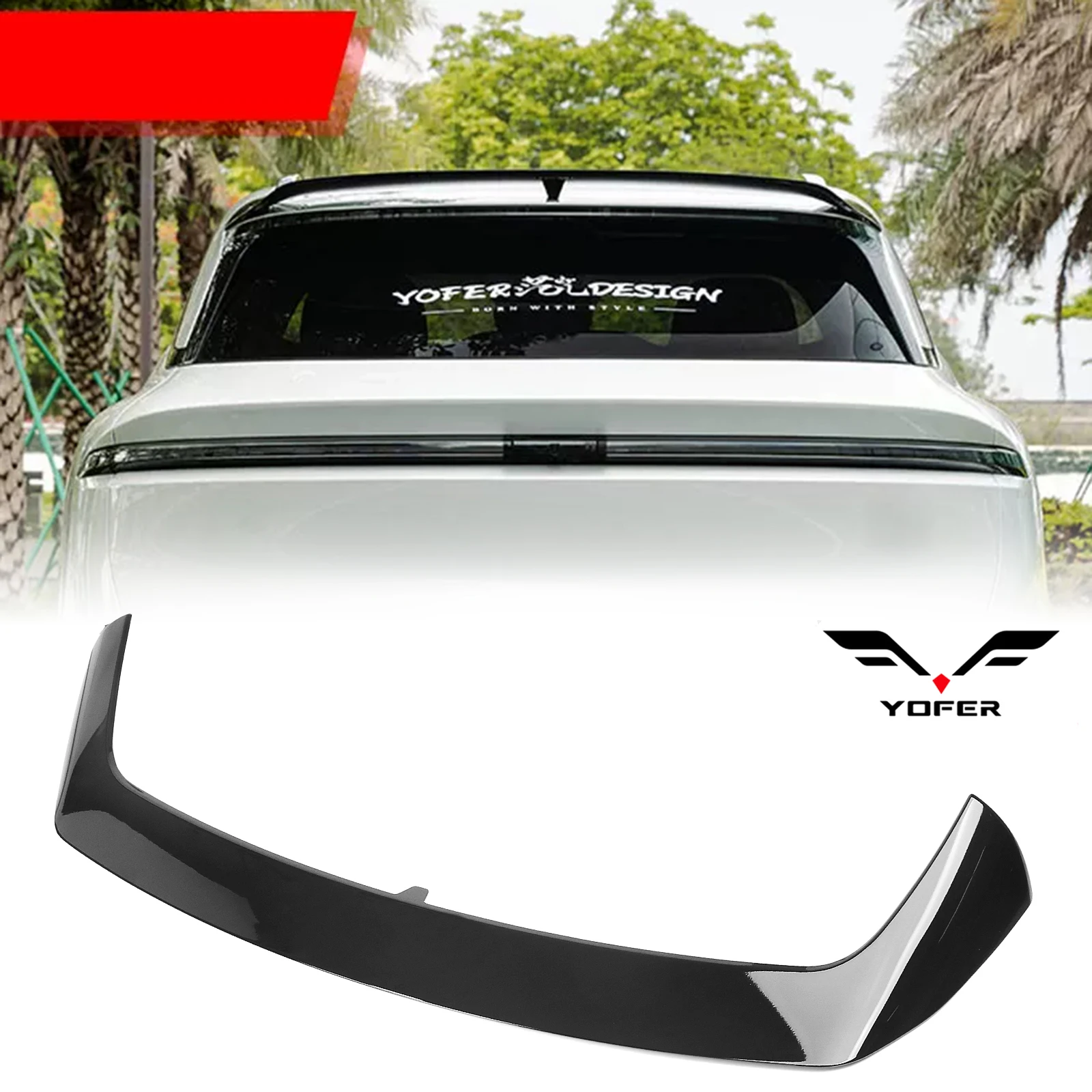For Zeekr 7X 2024-2026 YOFER Rear Trunk Roof Spoiler Wing Upper Tail Lip Lid