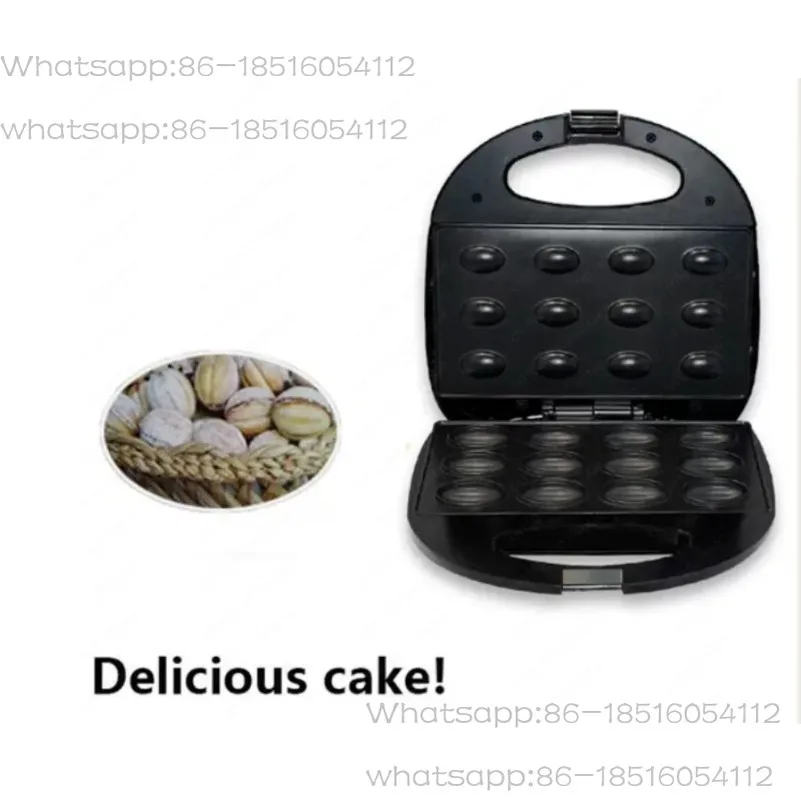 

Mini Walnut Electric Frying Pan, Cake, Breakfast, Family Sandwich, Kitchen, Roaster, Walnut Biscuit Maker