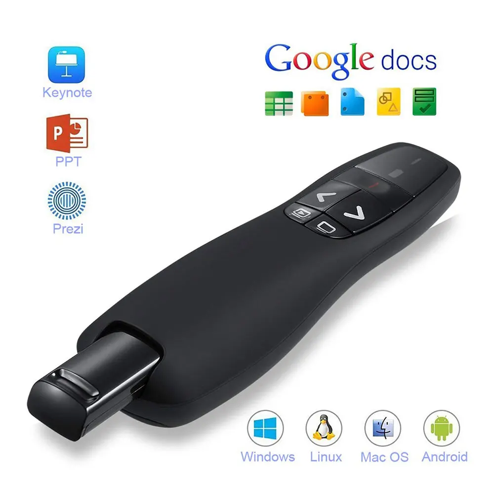 2.4GHz Wireless Presenter PPT Flip Pen USB Pointer Clicker PPT Presentation Slide Advancer Pen Remote Control for Powerpoint