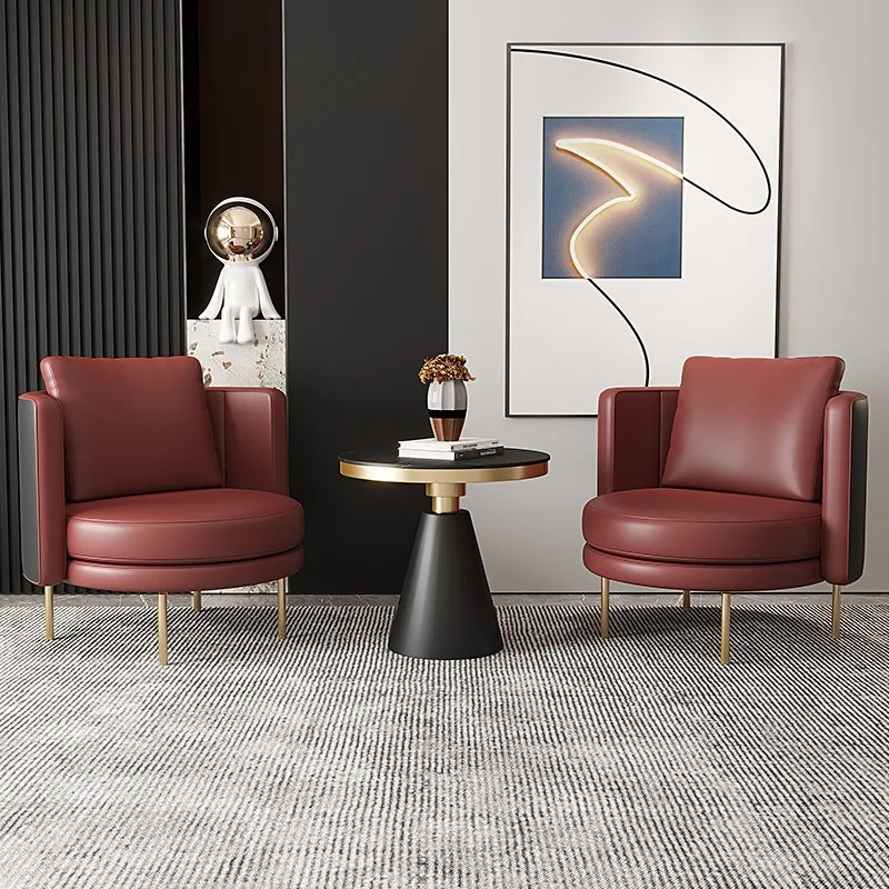 

Легкий роскошный вращающийся диван-кресло для одного переговоров, скандинавский офис, больница, отель, кресло для отдыха, зона для встреч, приемная