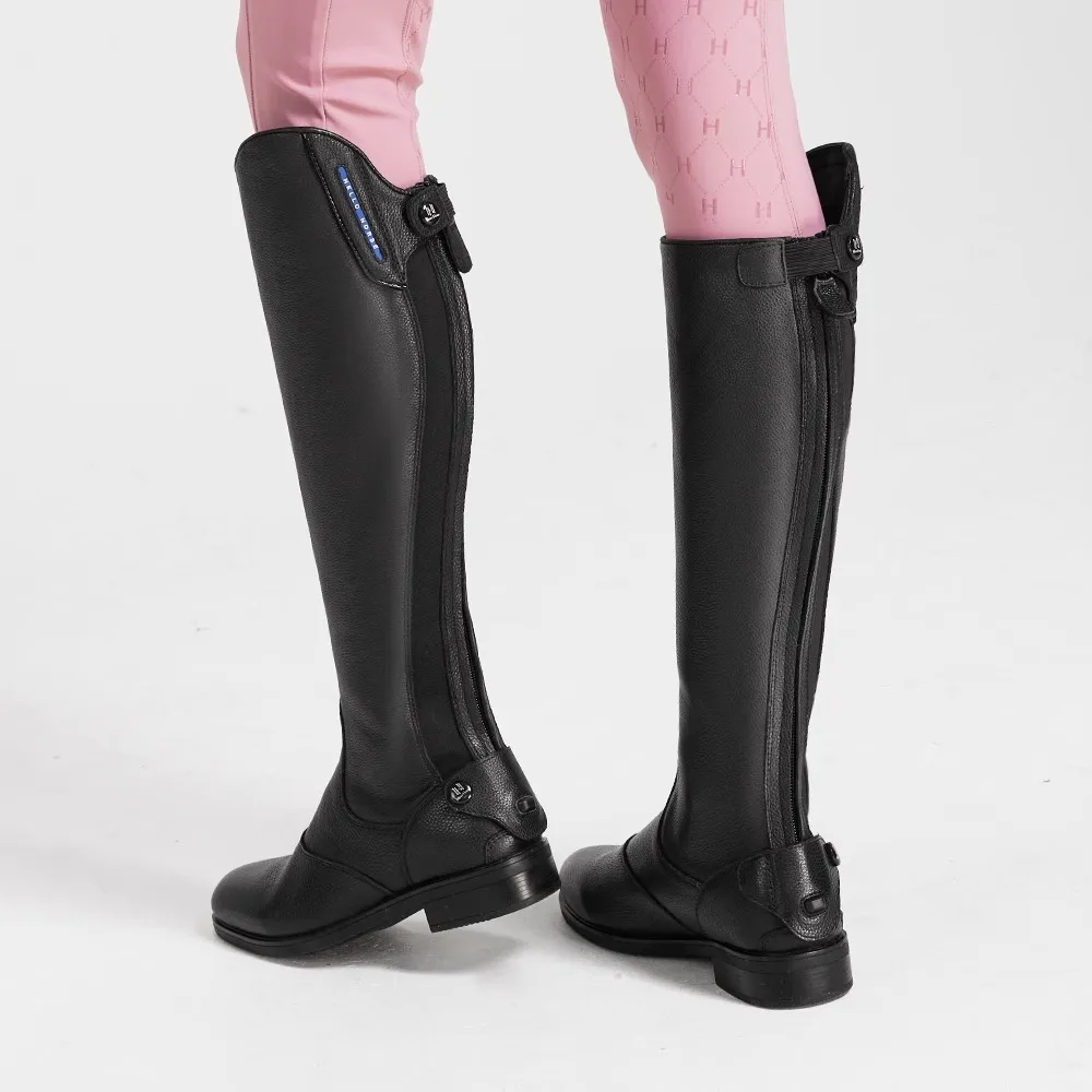 أحذية الفروسية من جلد البقر من Hellohorse من الطبقة الأولى، أحذية ركوب الخيل، أحذية العوائق، أحذية الفروسية، أحذية الملابس