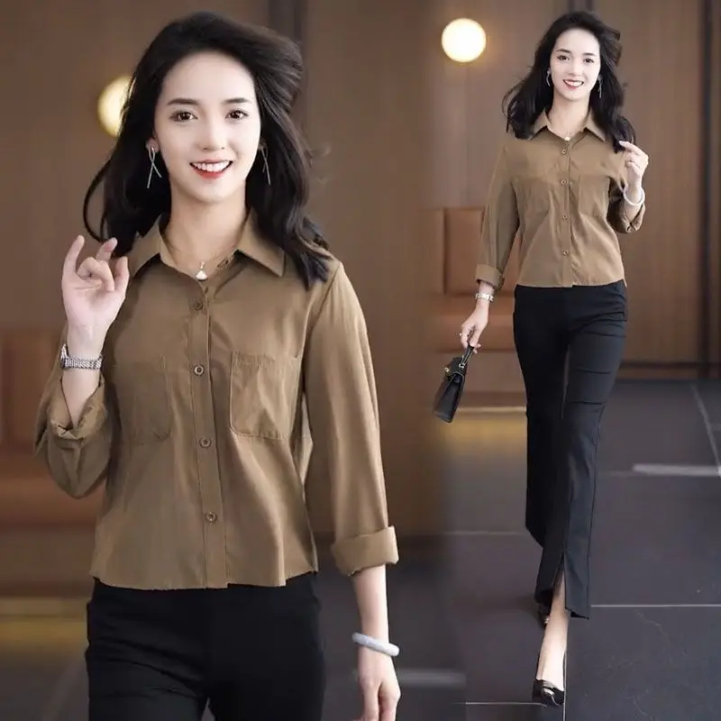 

Faionable Korean Sle plus Size Women's Long Sve irt Inner Wear Outerwear Slimming Top New Autumn Collection