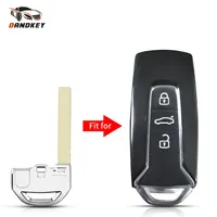 Dandkey Replacement For Volkswagen Vw Touareg 2018 2019 Smart Key Insert Emergency Remote Fob Uncut Key Blade Car Accessories