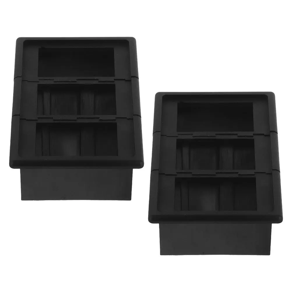 

2Pcs Car Switch Frame with ABS Holder for Vehicle Rocker Switches Panel Bracket Mounting Stable Fit for Auto Marine Use
