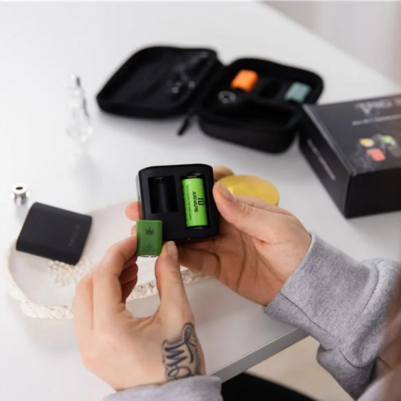 TRIO III Lite مبخر الأعشاب الجافة غرفة قابلة للإزالة 900 مللي أمبير بطارية درجة الحرارة قابل للتعديل مبخر السجائر الإلكترونية