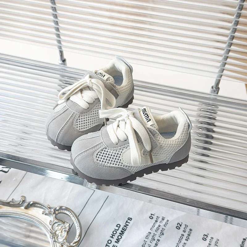 

New Kids Mesh Sneakers Antislip Soft Bottom Baby Casual Flat Children Girls Boys Sports Running Infant Toddler Shoes Breathable