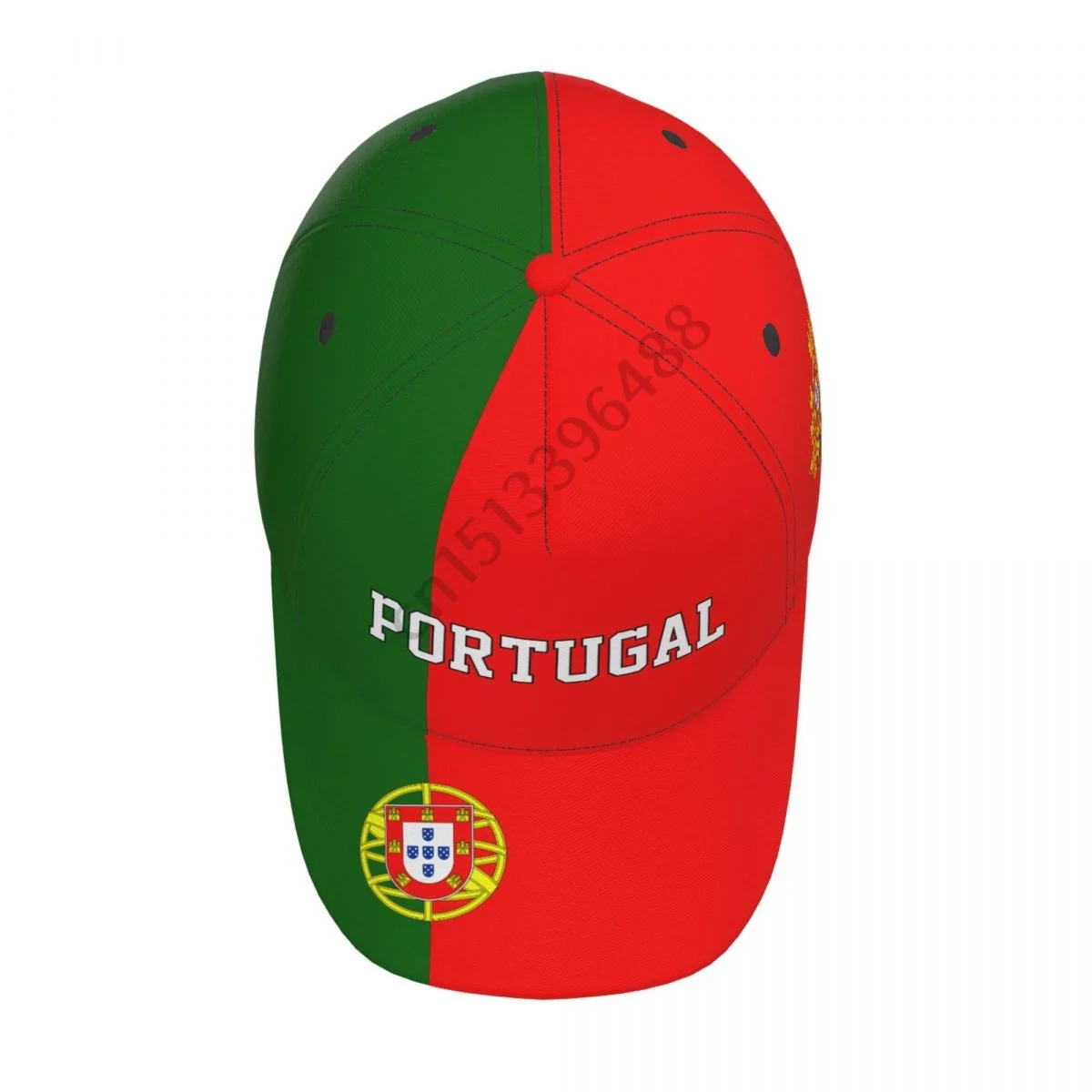 Portugal Country Flag Soccer Hats Sun Baseball Cap Breathable Adjustable Men Women Outdoor Fishing Hat