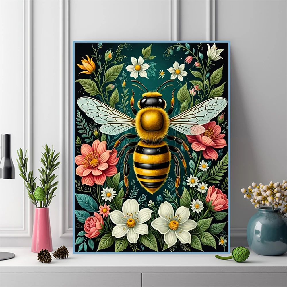 Evershine 新着ダイヤモンド刺繍蜂動物ラインストーン - Resin Art Wallpaper のレビューと価格