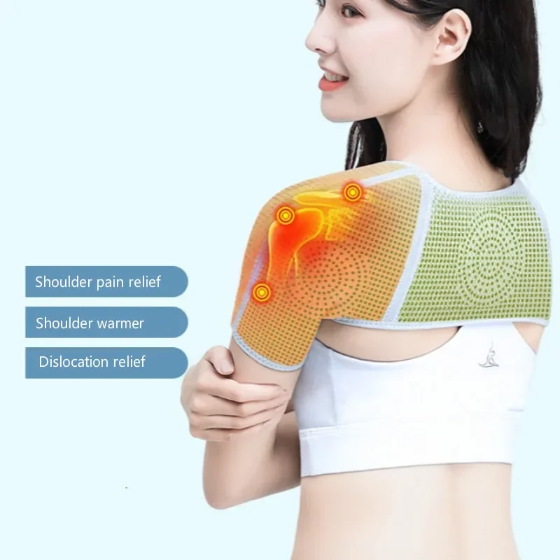 Shoulder Support Brace Wormwood Compression Shoulder Belt Strap Shoulder Warmer Protector for Dislocation Arthritis Pain
