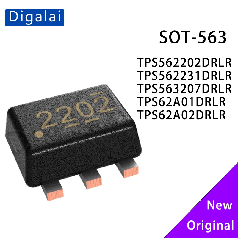 TPS562202DRLR TPS562231DRLR TPS563207DRLR TPS62A01DRLR TPS62A02DRLR SOT‑563‑6 DC‑DC Buck Step‑Down SMD Power Regulator IC