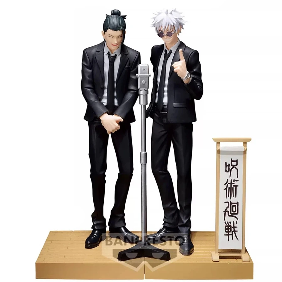 17 cm Jujutsu Line Anime Figur Wasser T Gojou Satoru Acchion Figur Handsome Water T Man Shimo Karu Figur PVC Koc C Bodentemperatur Modell und Y