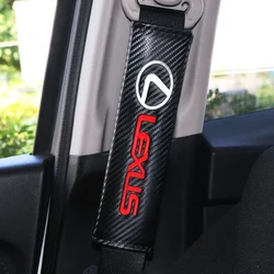 2Pcs Leather Car Seat Belt Cover Protective Shoulders Auto Decoration Strap Pad Fit for Lexus RX RX300 RX330 RX350 RX460 RX450H