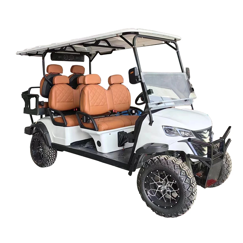Customized 4 Seater Lithium Electric Golf Cart Off Road Utility Club Buggy Beach Car For Adults