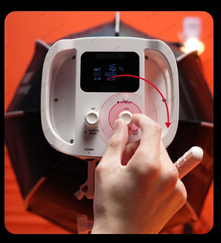 ضوء فيديو RGB بقدرة 300 وات، لوحة LED ثنائية الألوان كاملة للبث المباشر والتصوير الفوتوغرافي